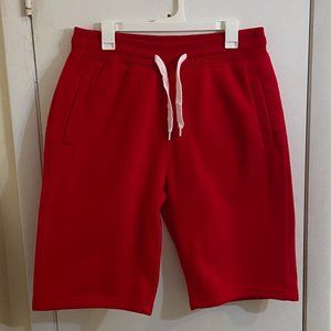 Men's Southpole Red Fleece Shorts - Large